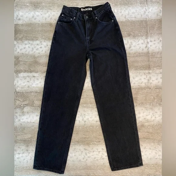 MOTHER💕Snacks Double Stack Hover High Waist Ankle Straight Leg Jeans Size 25 - Picture 5 of 15